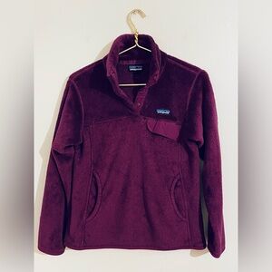 Patagonia Women's Re-Tool Snap-T Pullover Purple Jacket Sz M - Free SHIPPING